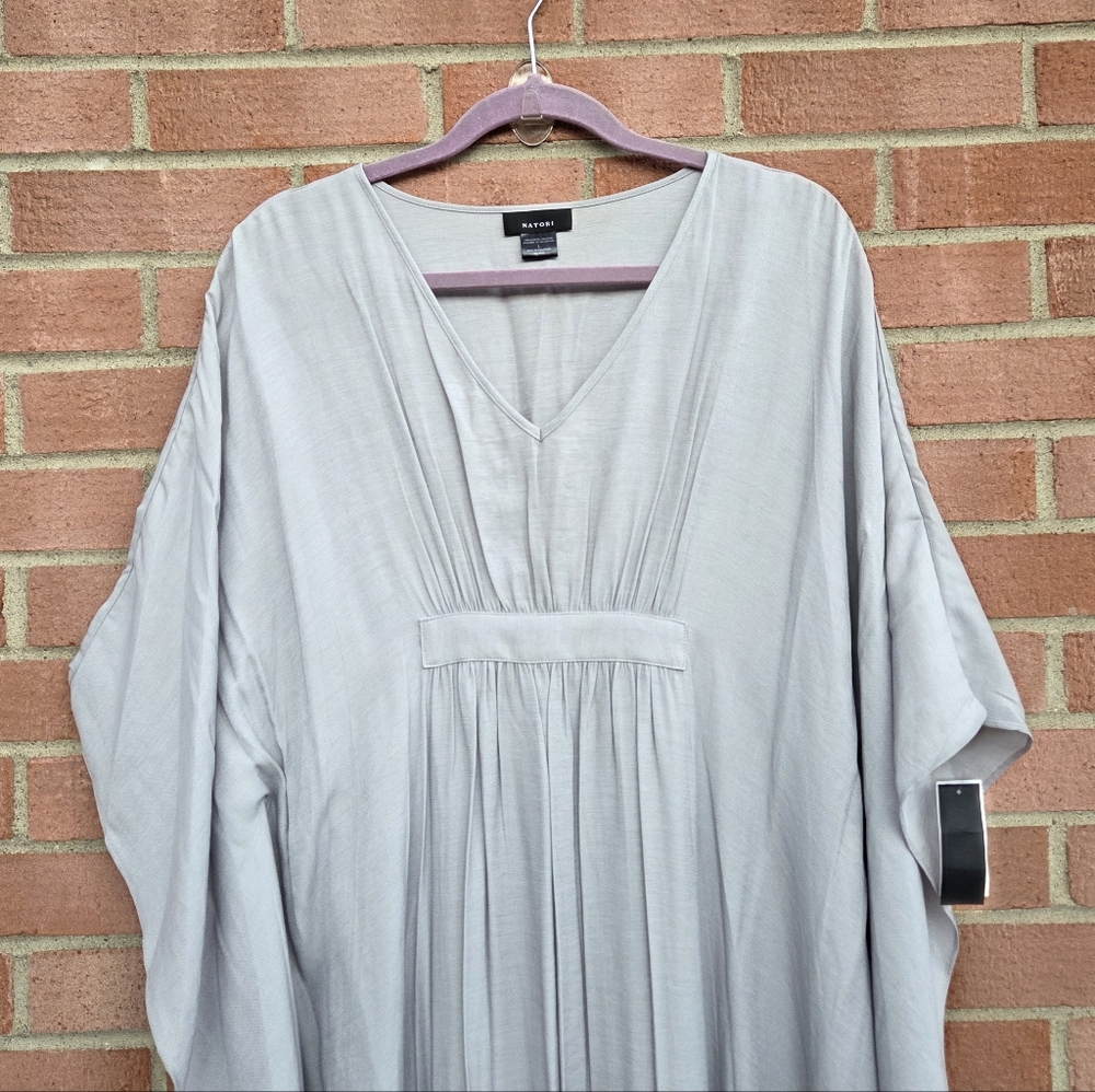 Natori Sleep Kaftan Kimono Grey Size Large - Picture 3 of 7